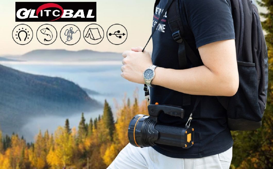 Super-Bright LED Torch-Working Light Rechargeable 2200mAh Lithium-Ion Battery-Electric Power Tools