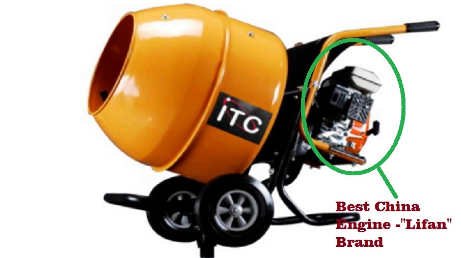 Gasoline Motor Powerful Concrete Mixer Power Machine Construction Tool
