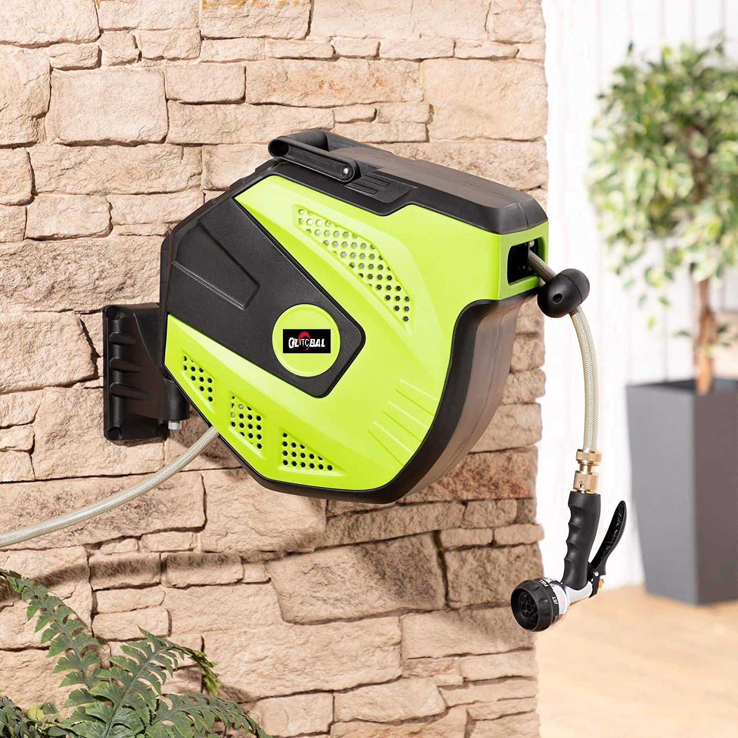 30m Length Wider Watering Range Garden Water Hose Reel