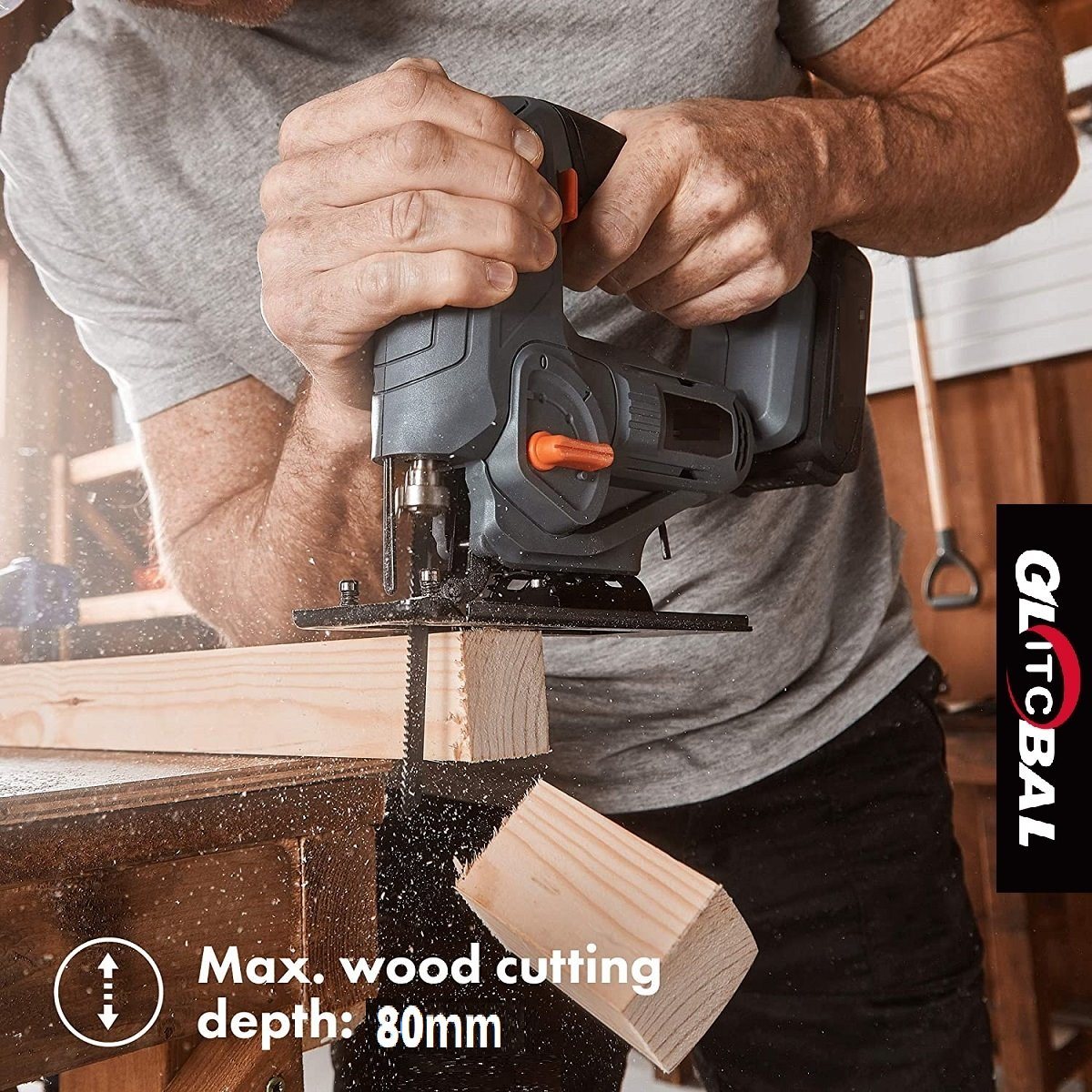 Powerful 18V Lithium-Ion Battery Cordless/Electric-18V Power Tool Family-Jigsaw