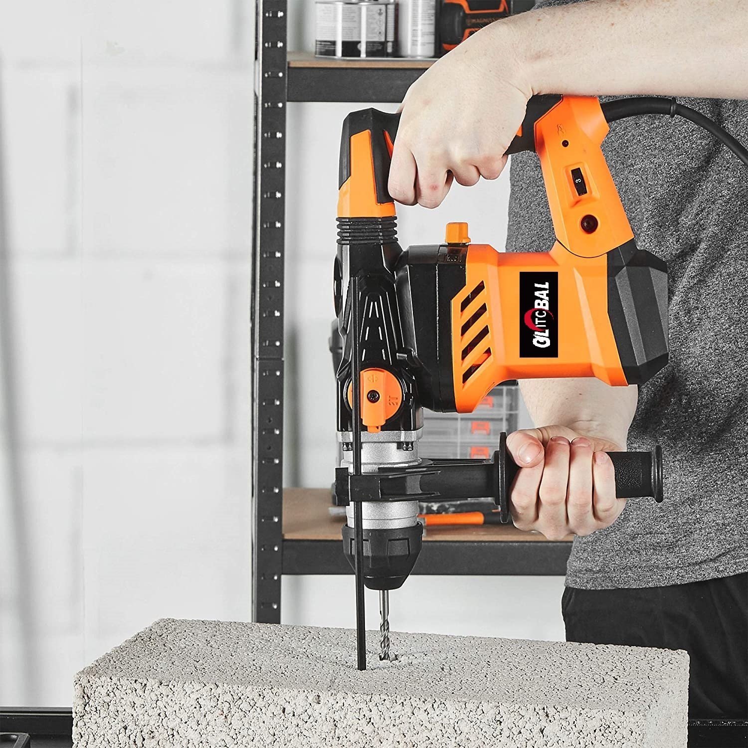 1600W Powerful SDS Plus Electric Rotary Hammer Drill-Power Tools