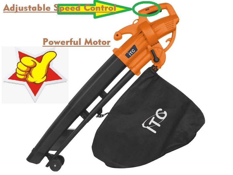 Electric Powerful Garden Leaf Blower/Vacuum/Shredder