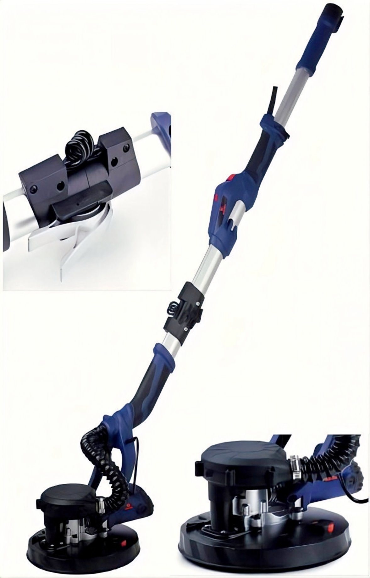Super Powerful-2 Strips-7W LED Light-Electric Drywall Sander/Wall Polisher-Polishing Machine-Power Tools