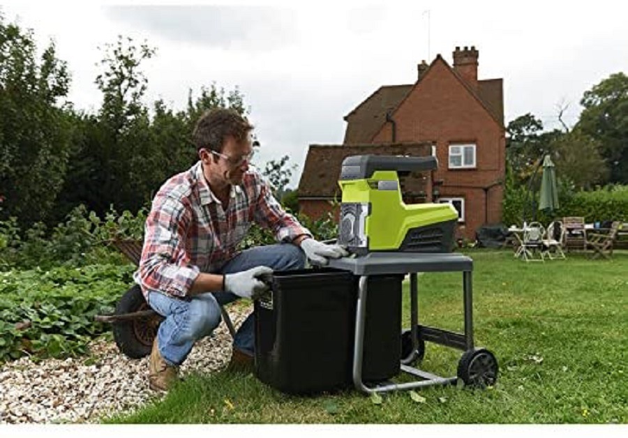 2500W-Powerful Electric Garden Shredder with-Larger 45L Whole Plastic Case-Power Tools