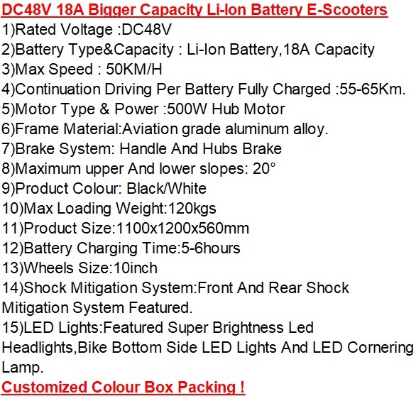 2022-Powerful New-Li-ion Battery/Electric-Scooters/Vehicle/Bike/Bicycle-Commuters/Sports-E-Scooters