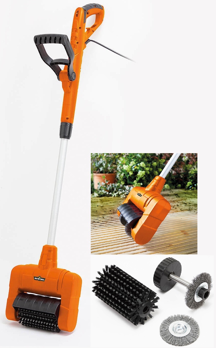 New Professional-400W Electric-Garden Power-Tool Machines-Weed/Patio-Cleaner/Sweeper