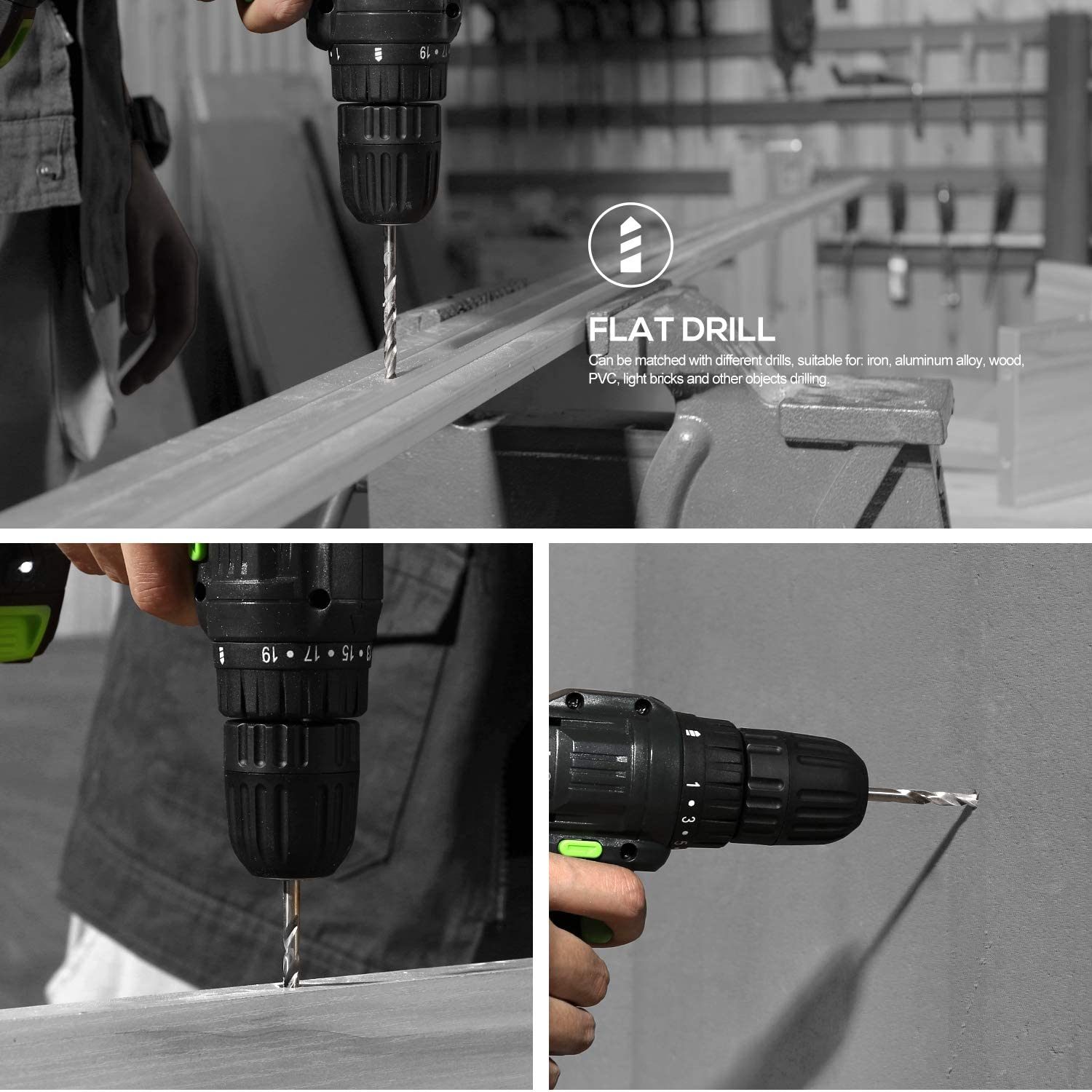 10% off Discount-2021 New-Professional Cordless/Electric Impact Drill/Screwdriver Machine-Power Tools