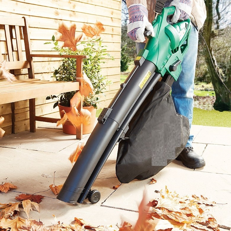 New Telescopic Tubes Design Electric Garden Blower/Vacuum/Shredder/Raker 4in1-Power Tool