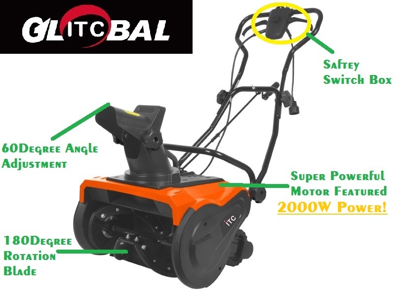 2000W Electric Snow Thrower /Blower Machine