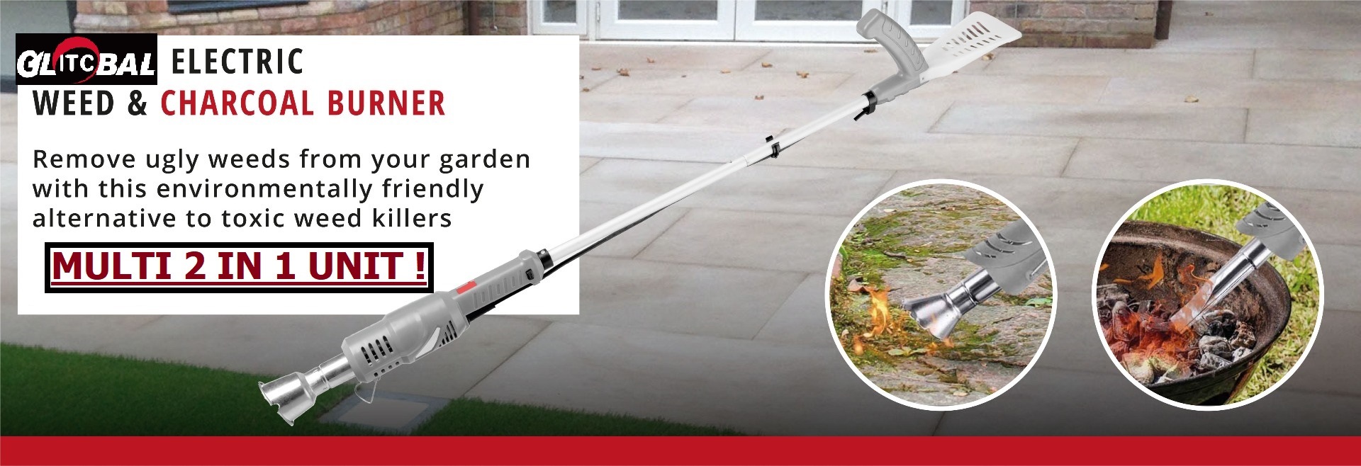 2 In1 Multi Electric Weed&Charcoal Burner Garden Power Tool