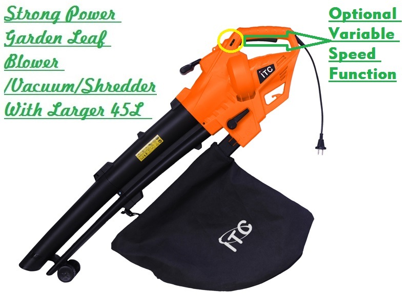 3000W Super Powerful Electric Garden Leaf Blower/Vacuum/Shredder/Mulching-Power Tools