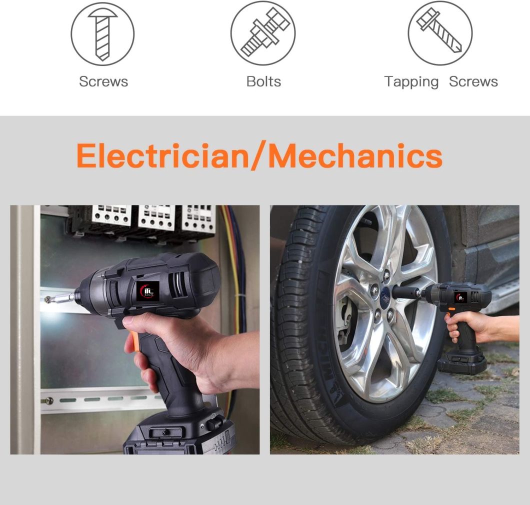 18V Max-Power Lithium-Ion Battery Cordless Impact Screwdriver