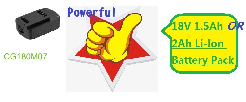 18V Lithium Battery Pack (1500mAh, 2000mAh)