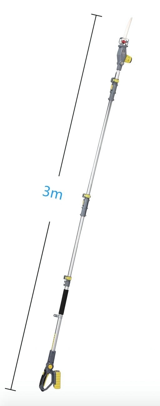 New-Super Powerful-2000mAh Li-ion Battery Cordless/Electric Telescopic/Pole Garden Reciprocating/Pruning Saw-Power Tools