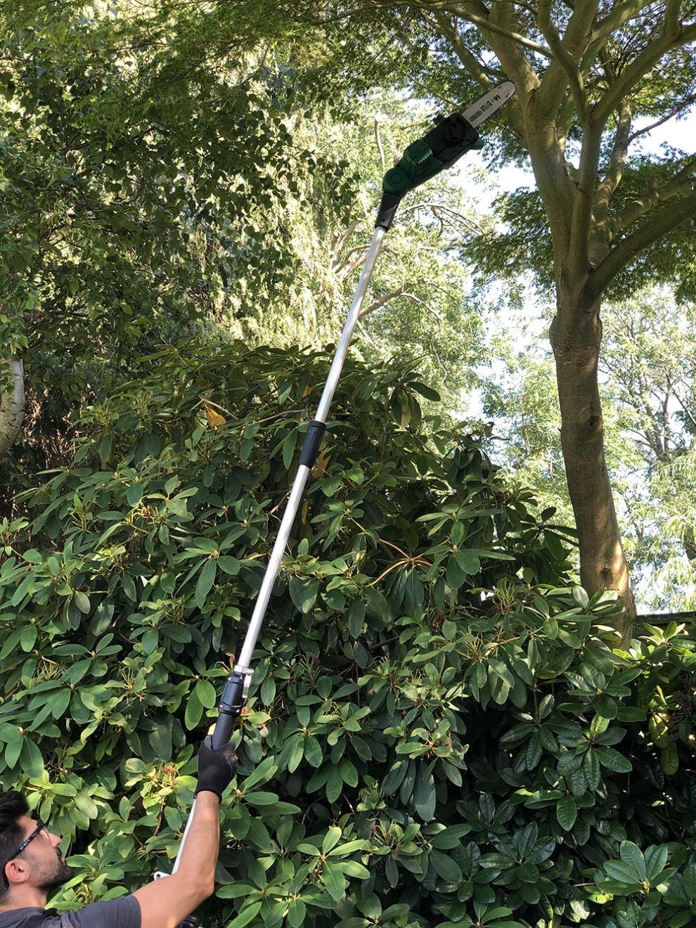 DC20V Brushless Motor-Li-ion Battery Cordless/Electric Garden Pole Chainsaw/Branch Lopper-Power Tools