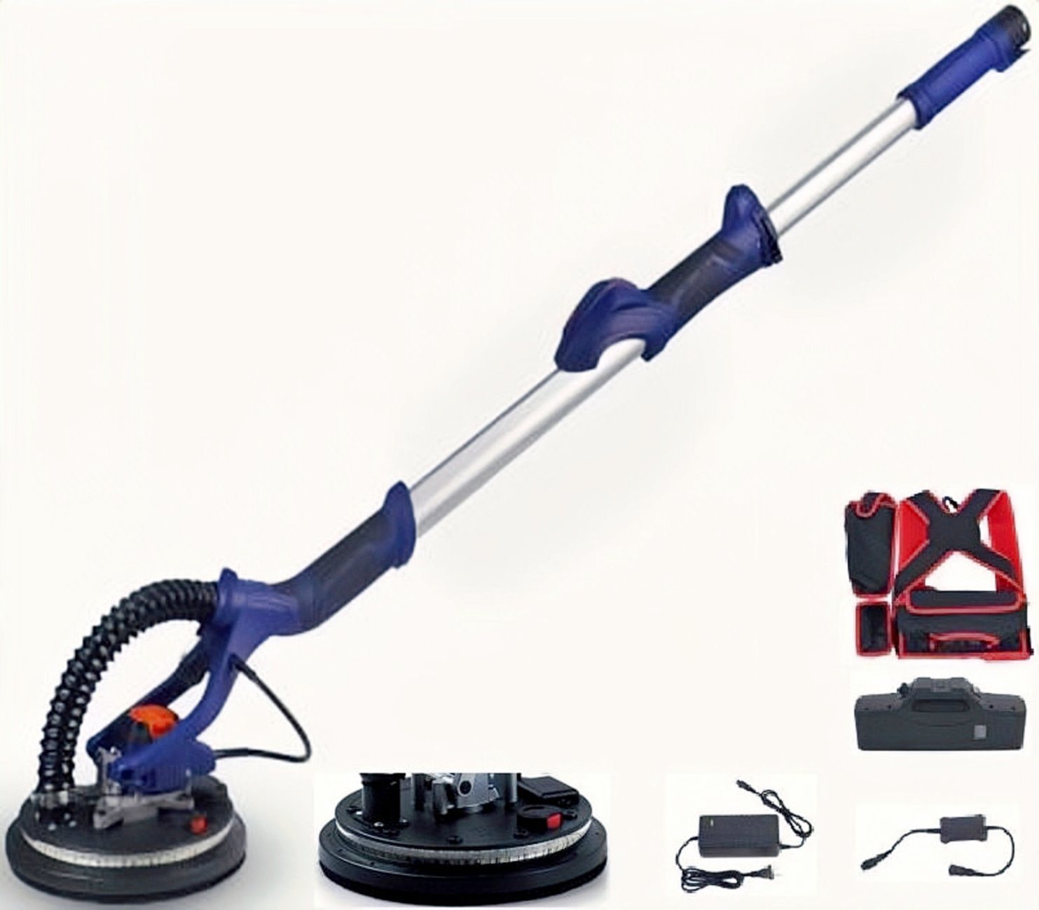 New-2X4000mAh-Li-ion Battery-Brushless Motor Design-Powerful Cordless/Electric-Dryall Sander/Wall Polisher-Polishing Construction Machine-Power Tools