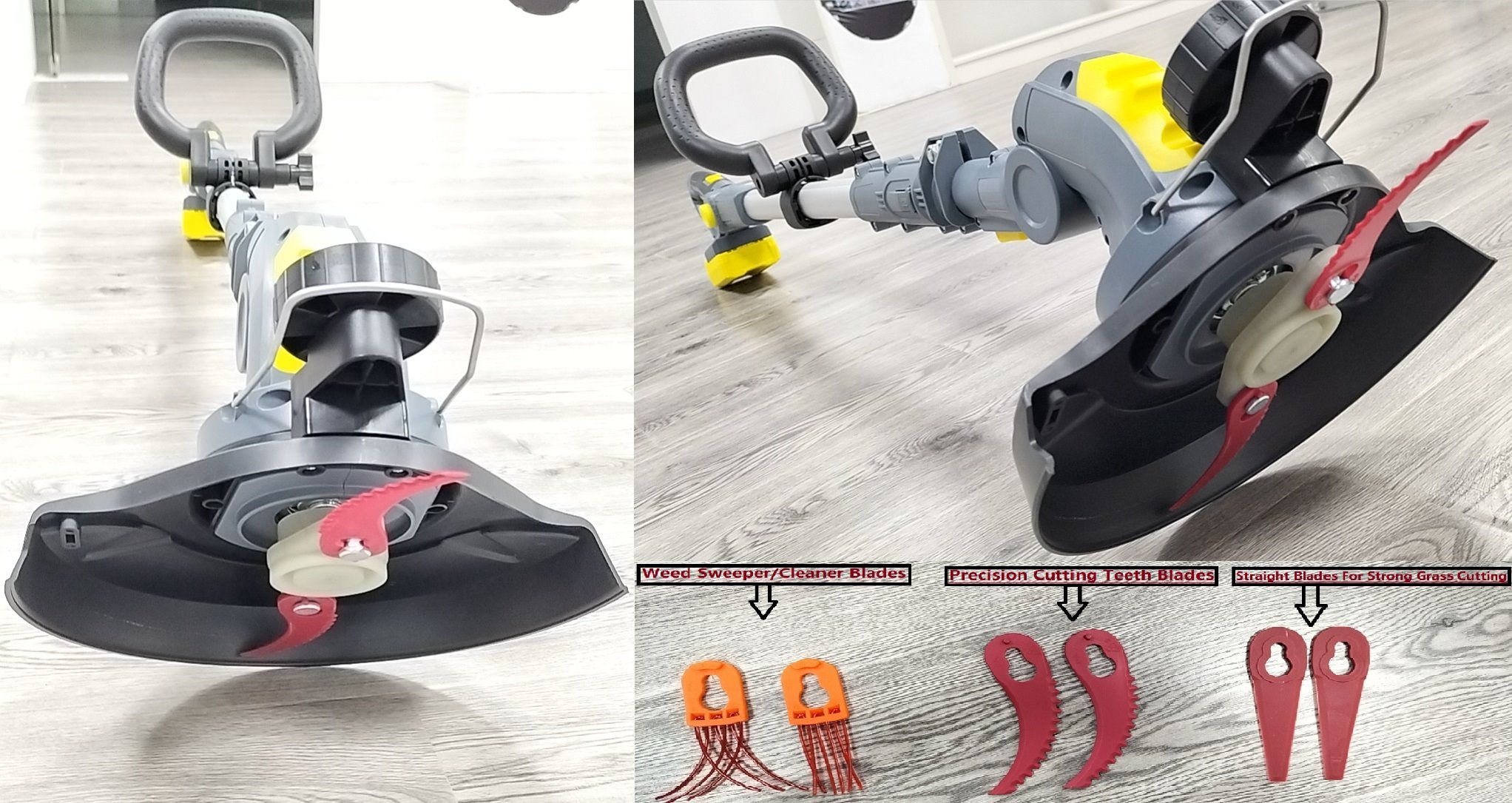 Powerful-2000mAh Li-ion Battery Cordless/Electric Garden Grass Trimmer/Weed Sweeper/Cleaner-Power Tools