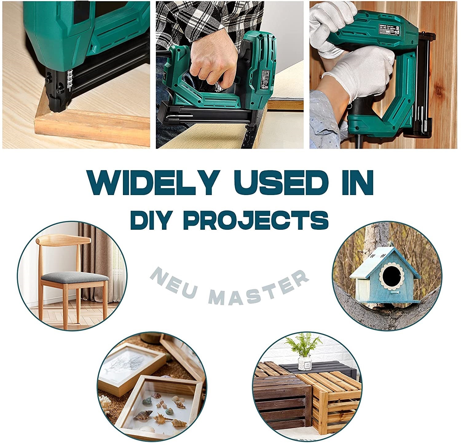 Super Convenient-Powerful Electric Tacker/Brad Nailer/Nail Gun/Staple Gun-Woodworking Power Tools