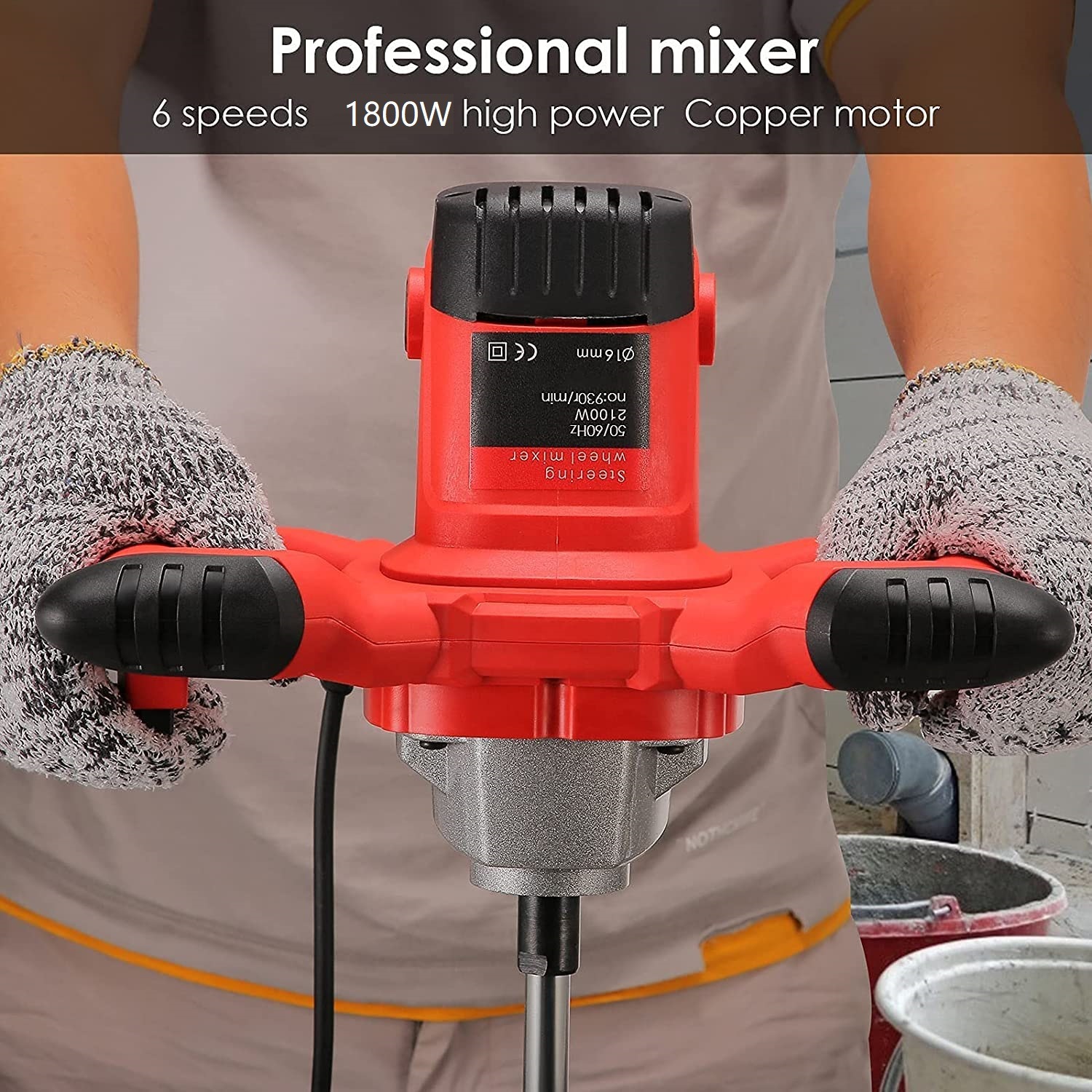2021 New-Hand-Held Multi-Electric Concrete Mixers-Constructions Machine-Power Tools