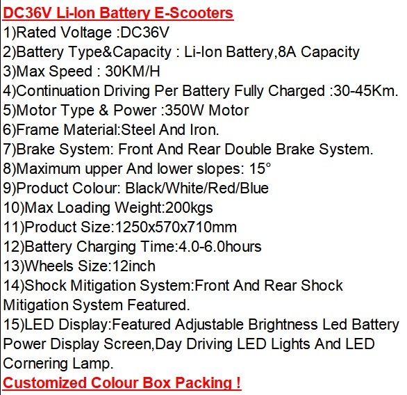 China Red-40V Max-Powerful Stronger-Li-ion Battery/Electric-Vehicle/Bike/Bicycle/Scooters-City Commuters/Sports-E-Scooters