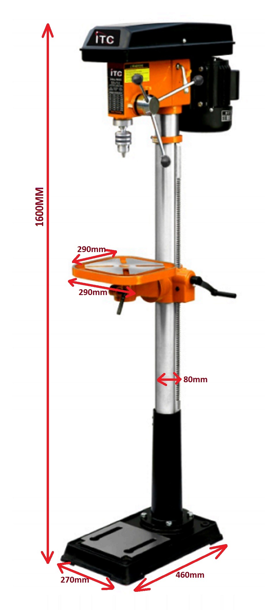 750W Professional Electric Drill Press Machine -Table Power Tool