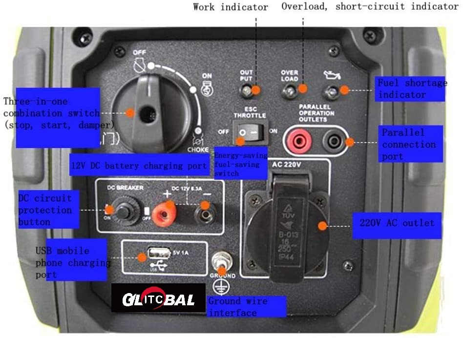 GPGR001 Super Silent Digital Petrol Inverter Generator