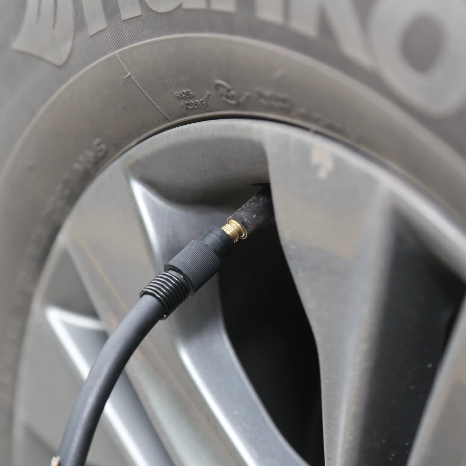 DC12V-Car Accessories with-Spring Coiled Hose Battery Clips-Electric Air Compressor-Power Tools