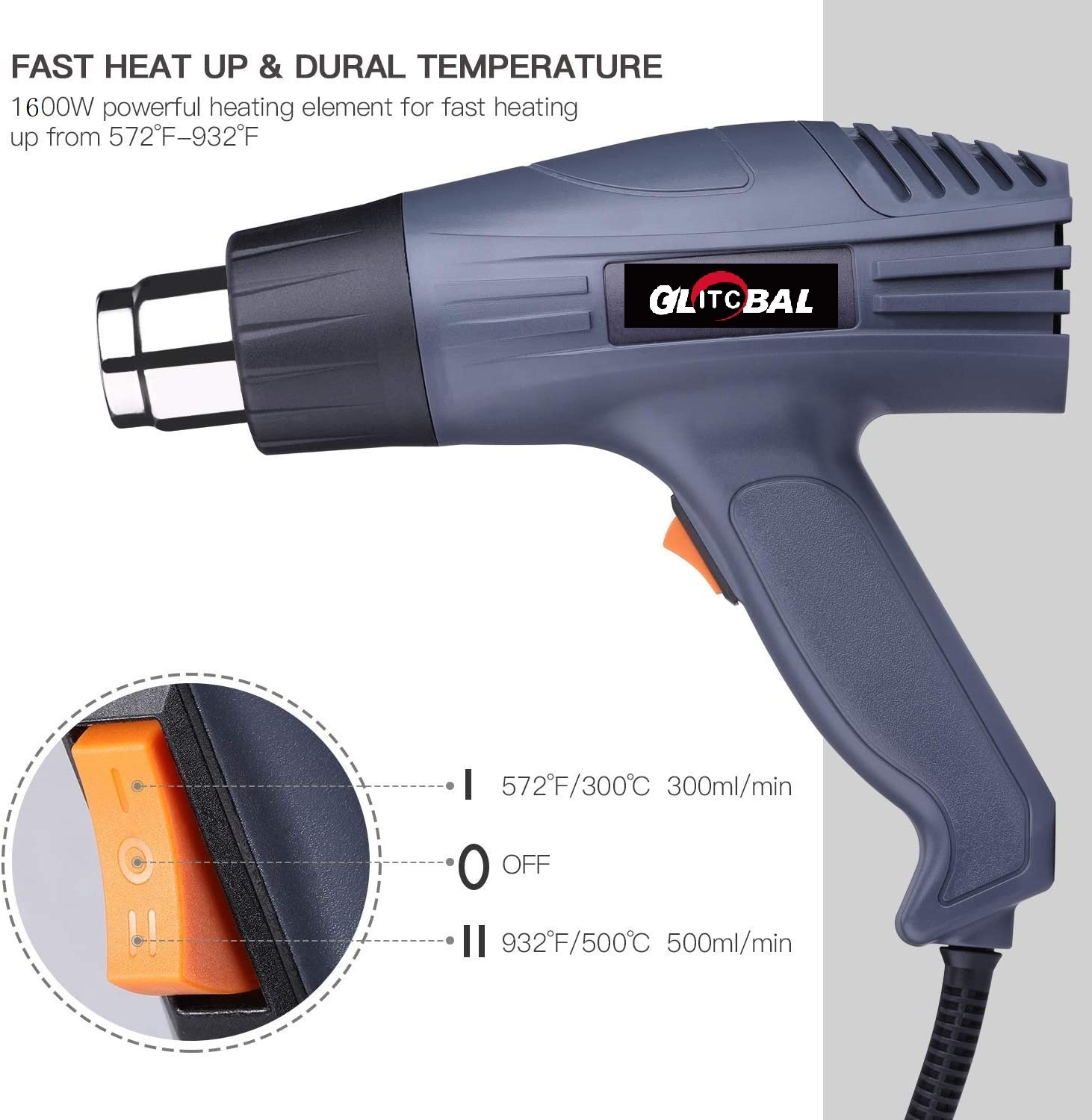 2000W Powerful Electric Hot Air Gun/Heat Gun