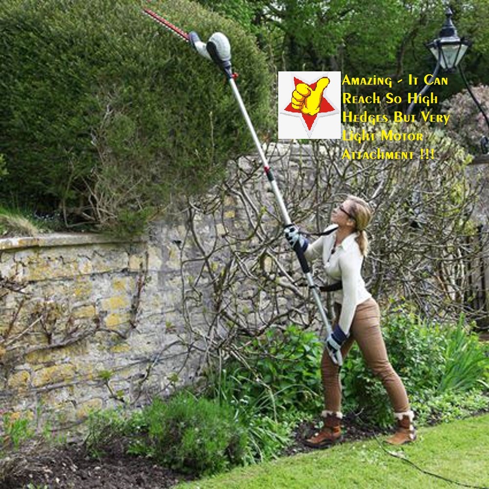 World First/Longest Electric Telescopic Garden Hedge Trimmer-Power Tools