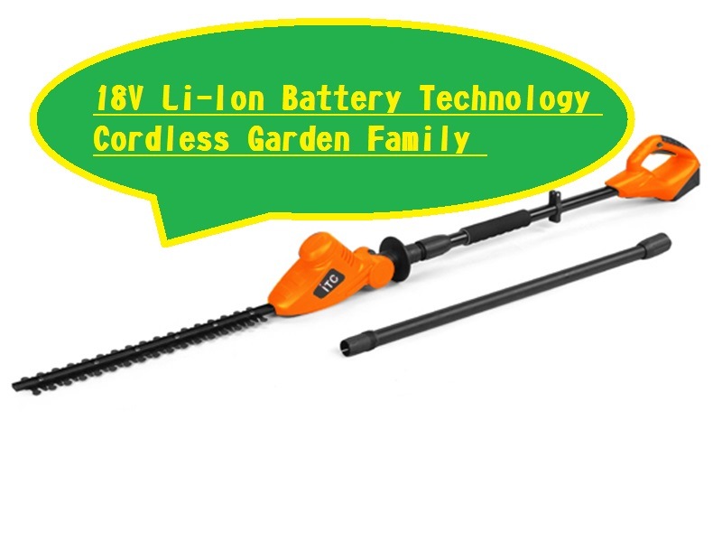 20V (Max) Li-ion Battery Compatible Cordless/Electric Garden-Pole Hedge Trimmer-Power Tools