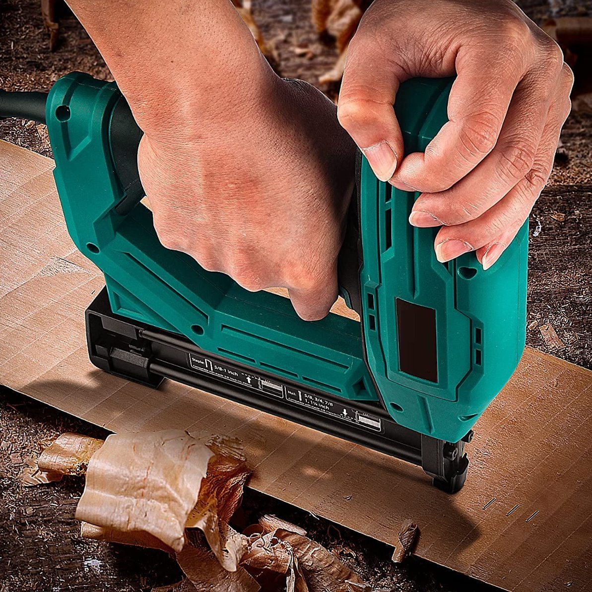 Powerful Electric Tacker/Brad Nailer/Nail Gun/Staple Gun-Woodworking Hand Power Tools