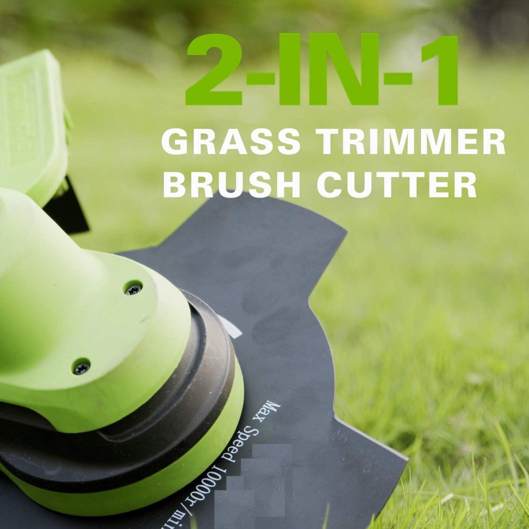 Double 4ah 2X20V Batteries Cordless/Electric Brushcutter/Grass Trimmer Garden Power Tools