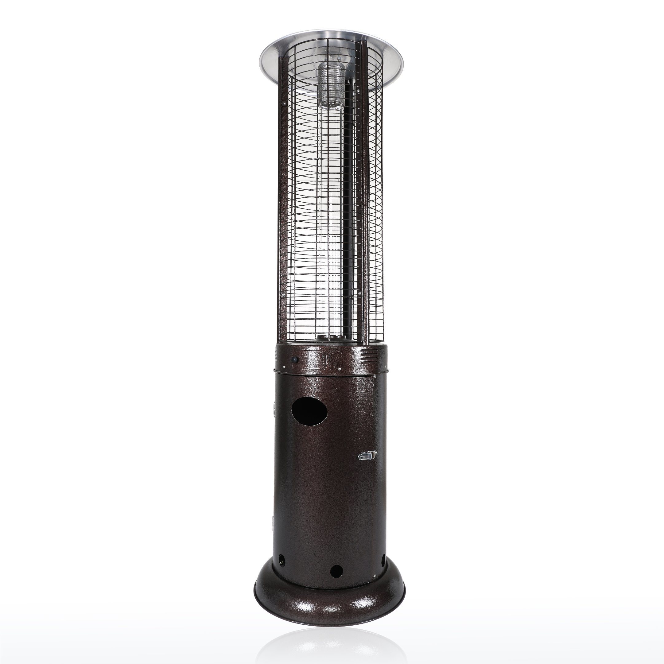 2021-2022-New Outdoor-Propane Gas Tower Patio Standing Heater-13kw Power-Stainless Steel Material