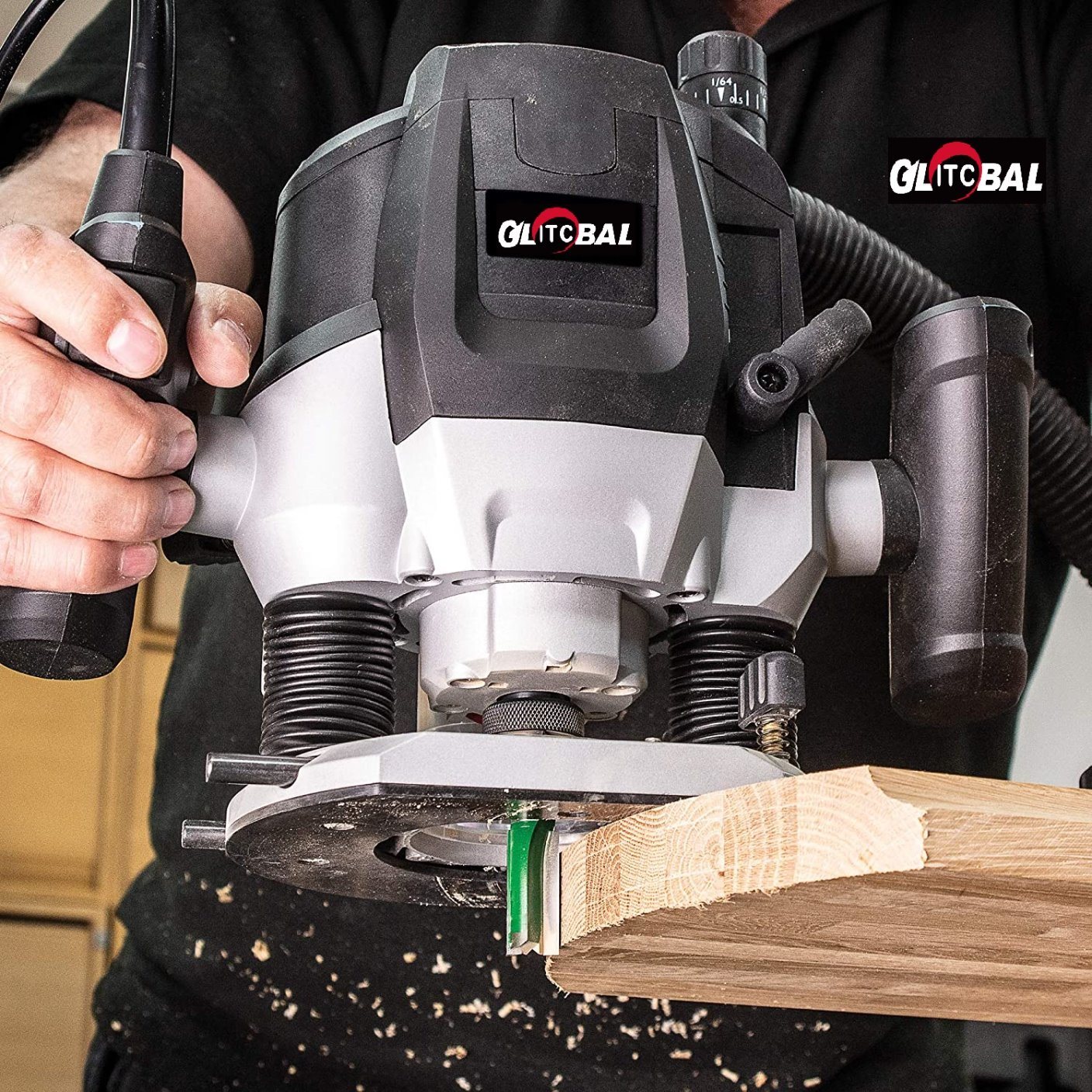 2022 New-Plus Model-Electric Woodworking Machine-with Trimmer Base-Power Tool-Machine Router