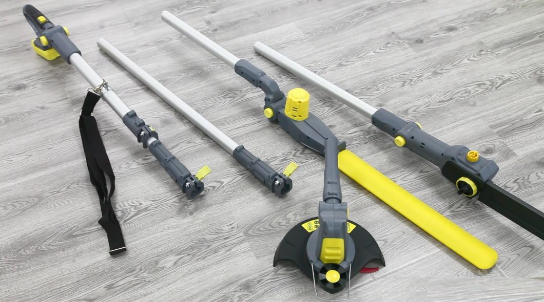 DC21V Max-Multi-3in1 Garden Set-Li-ion Battery-Cordless/Electric-Telescopic/Pole Hedge Trimmer/Chainsaw-Branch Lopper/Grass Trimmer-Power Tools