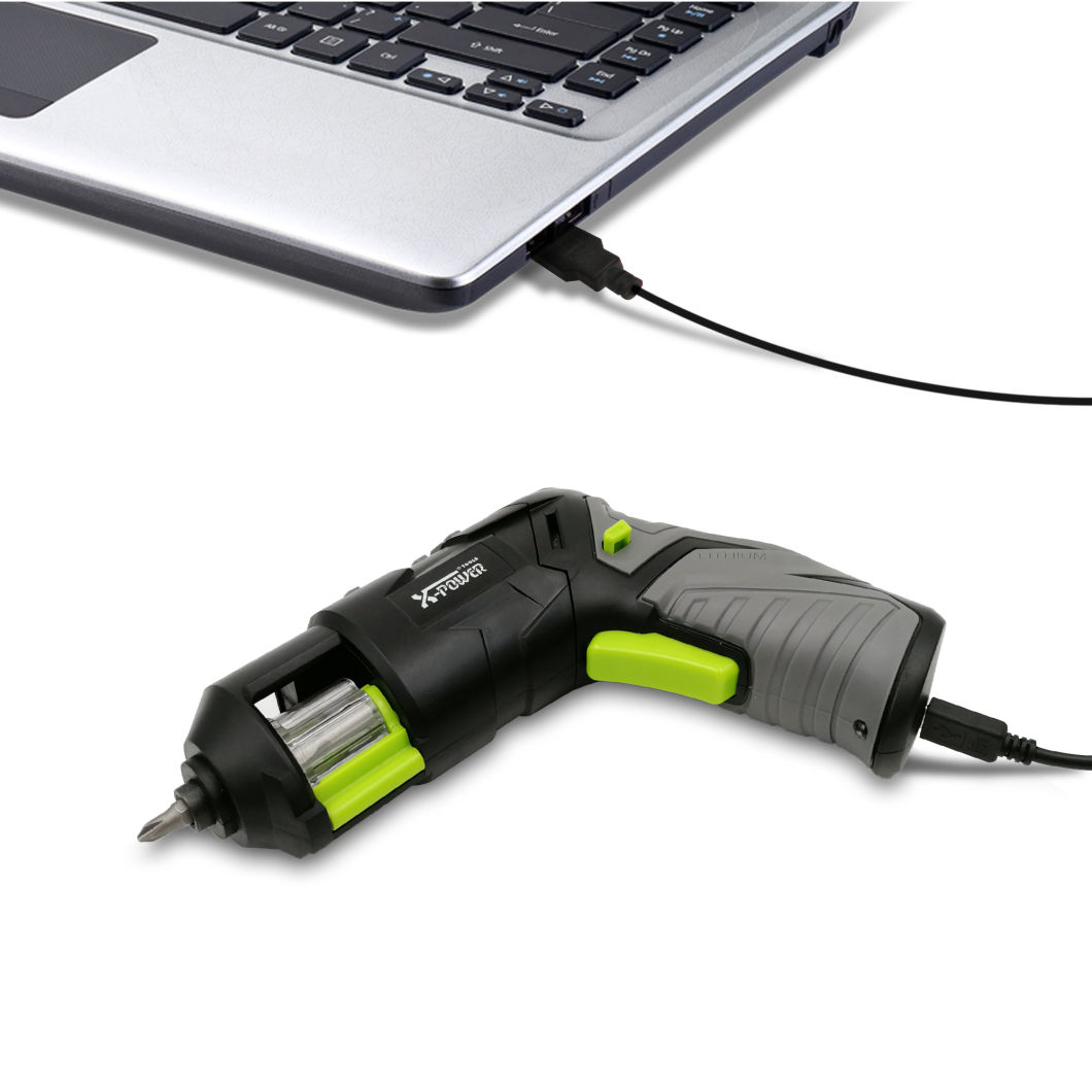 Gun Style 3.6V USB Charger Electric Cordless Screwdriver Power Tool