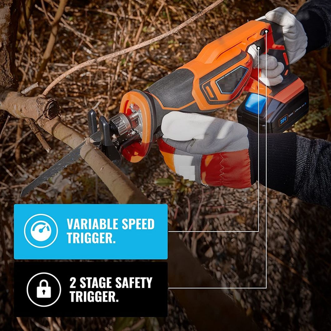 Battery Compatible Electric Cordless Reciprocating Saw Power Tool