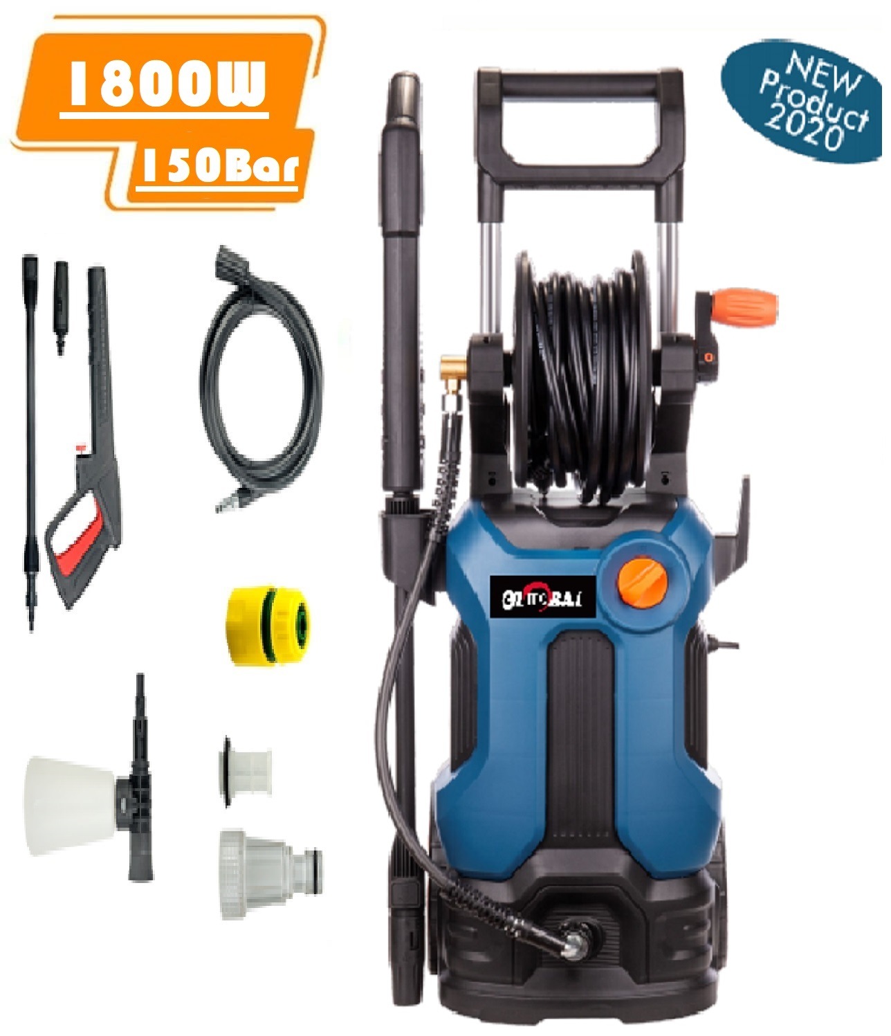 2020 New Design Electric High Pressure Washer with Hose Reel