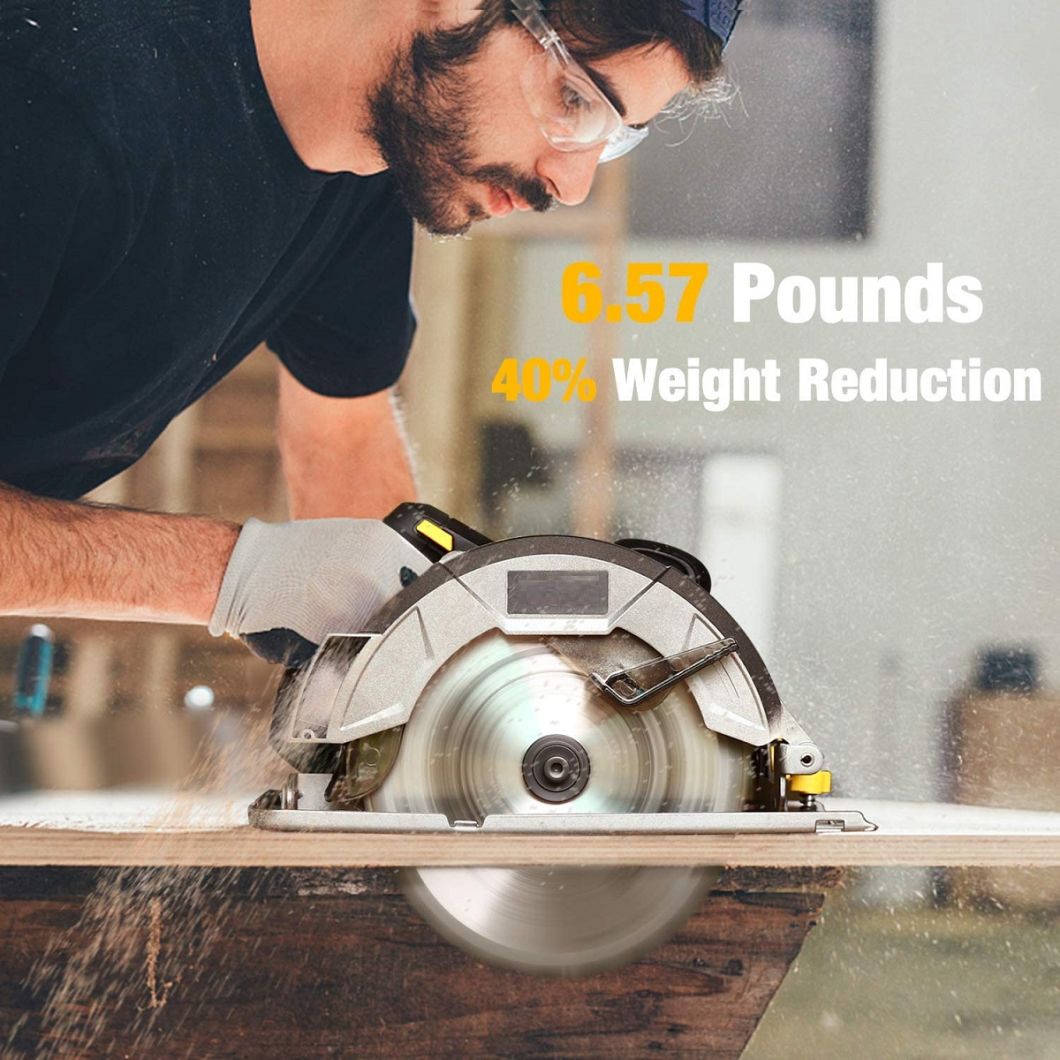 18V Powerful Electric Lithium Battery Cordless Circular Saw Power Tool