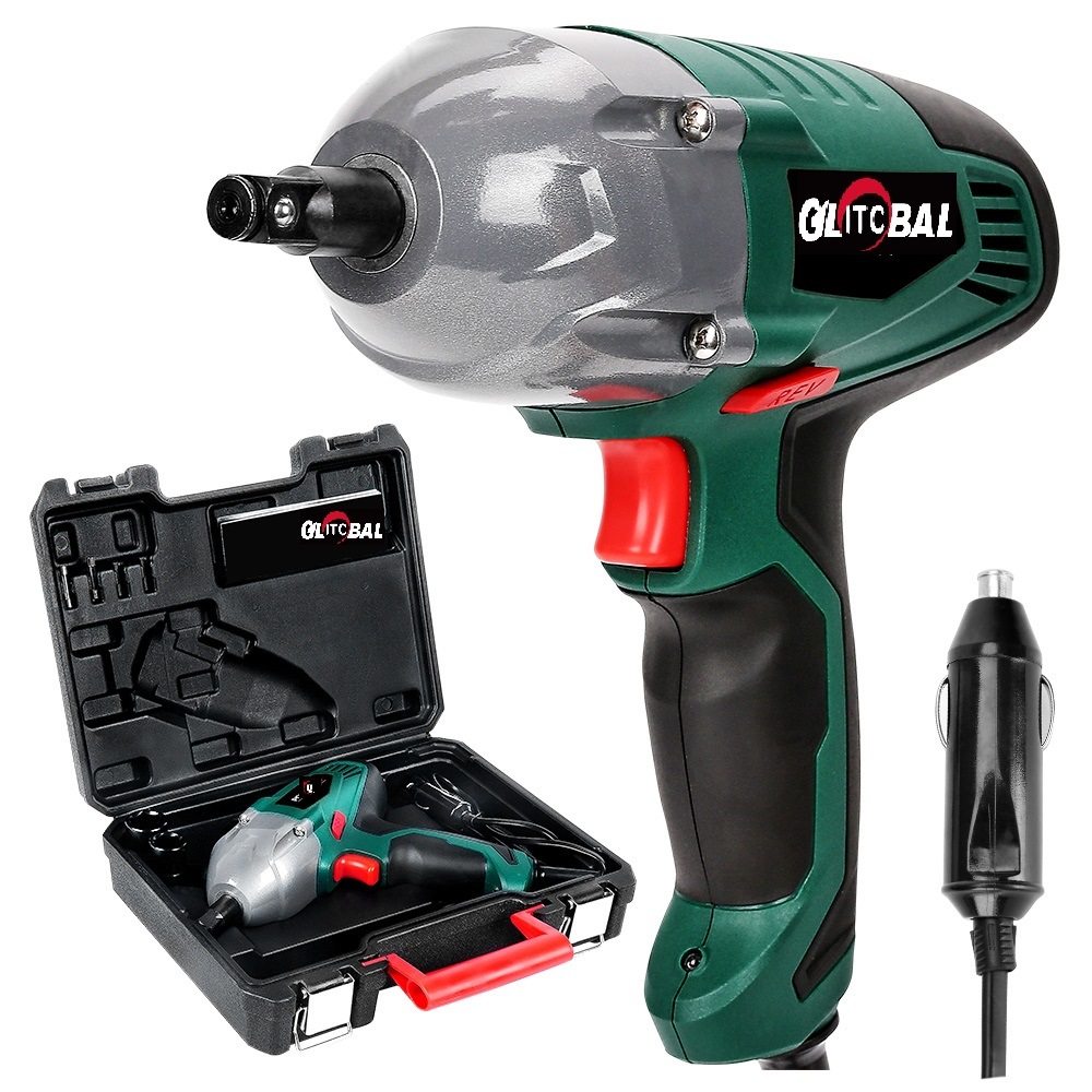 Portable Professional Electric Impact Wrench/Screwdriver with-Car Cigar Lighter Adapter-Power Tools