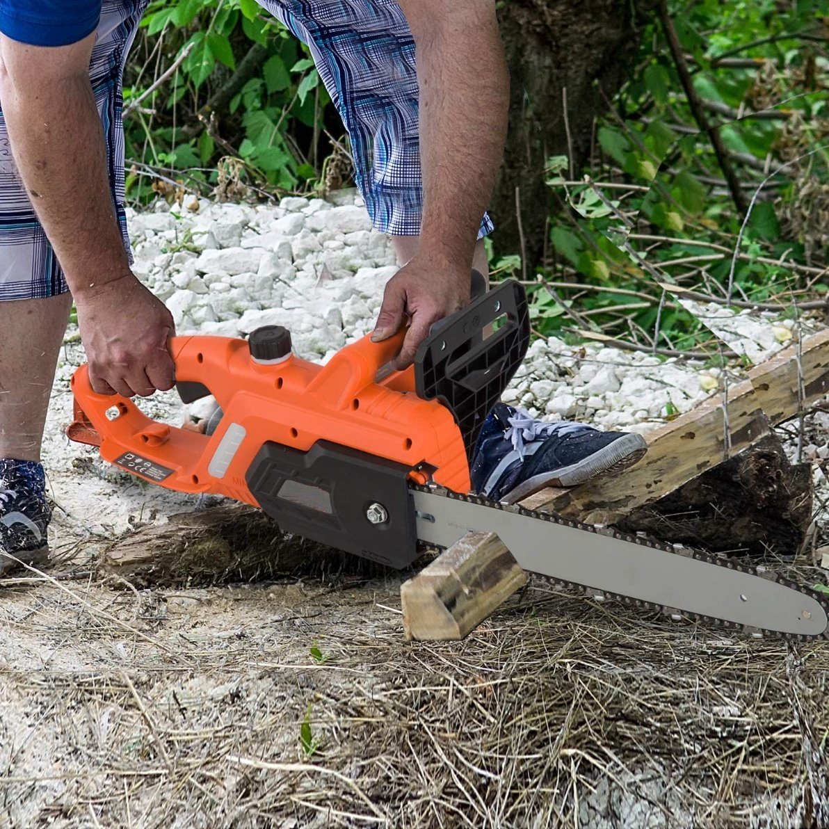 2400W Most Powerful Electric Garden Chainsaw-Wood/Tree/Branches Cutting-Power Tools