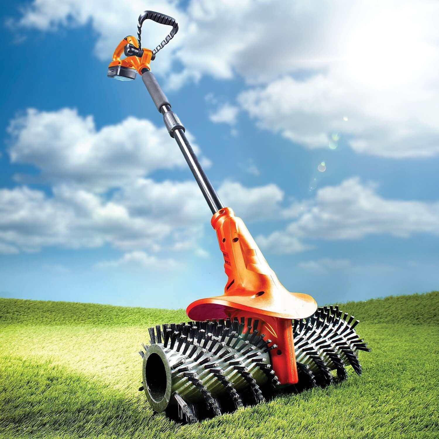 New Powerful-Green Technology-DC20V Max-Li-ion Battery-Cordless/Electric-Garden Power-Tool Machines-Artificial/Lawn Grass-Cleaning Power-Sweeper/Brush