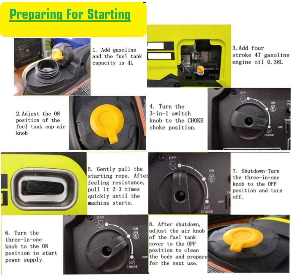 3.3kw Portable Petrol Digital Inverter Generator