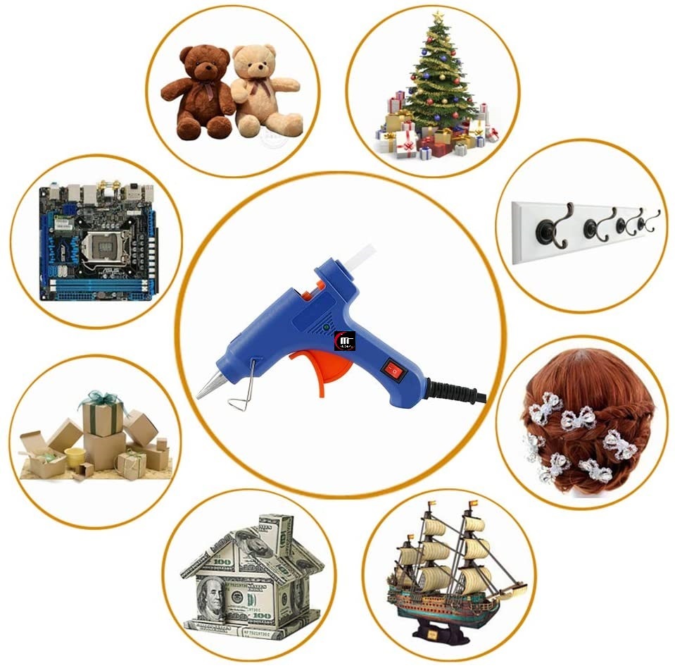 Electric Gluegun with 11-11.5mm Glue Sticks Power Tools