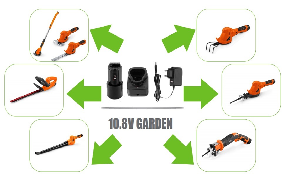12V (Max) Lithium-Ion Battery Garden Flowers/Vegetables Cordless/Electric Scarifier/Raker-Power Tools