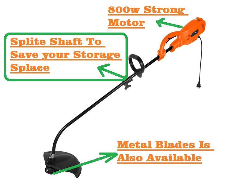 800W Power Professional Rear Motor Electric Grass Trimmer