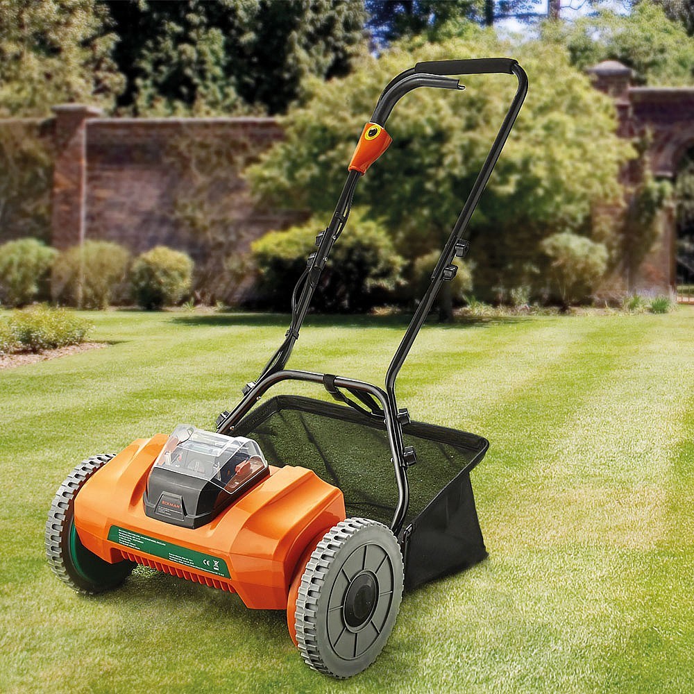 40V Electric Li-ion Cordless Cylinder/Reel Lawnmower Garden Power Tool