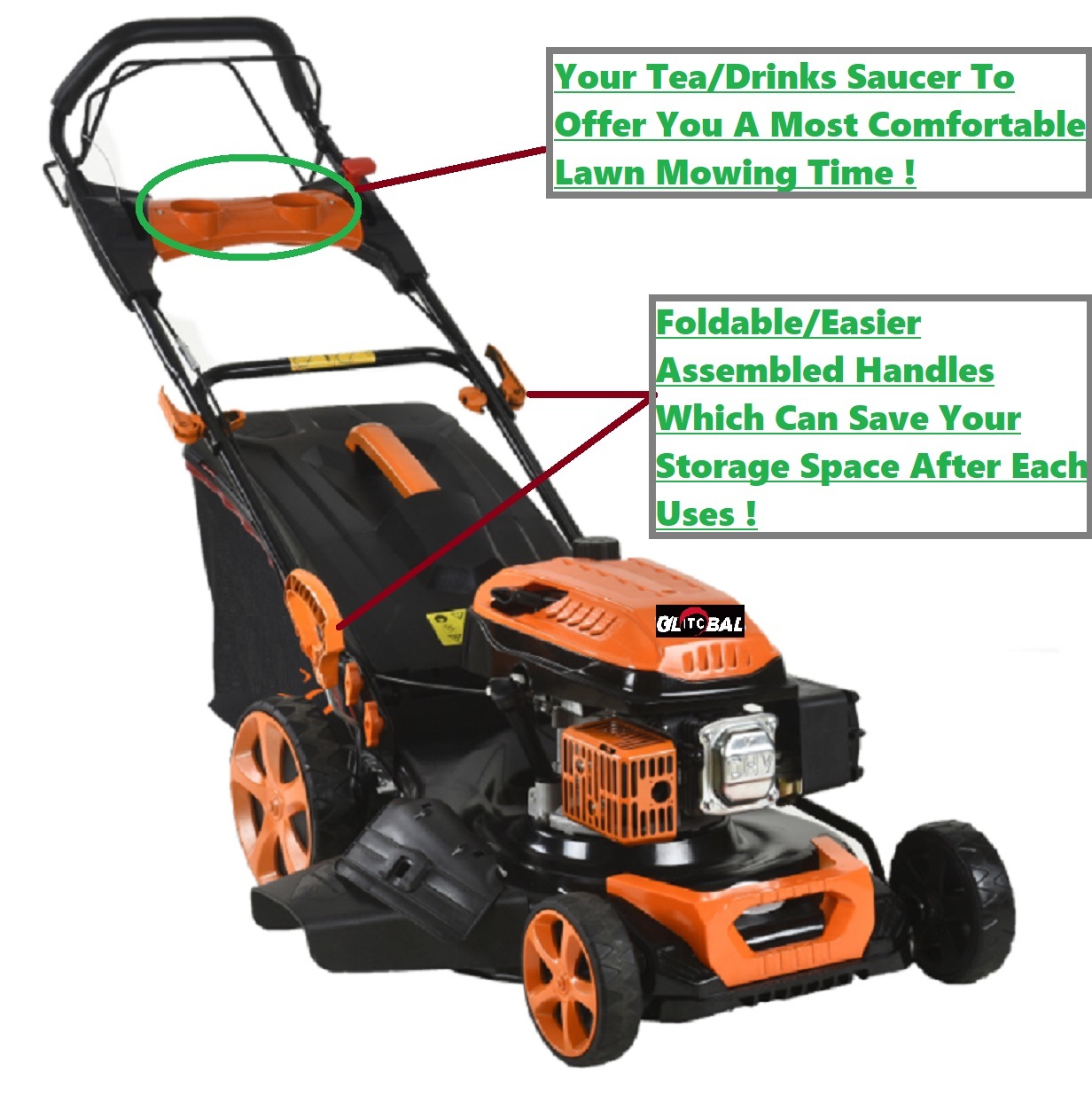 New Nice Design 20inches Petrol Lawnmower Garden Power Tools