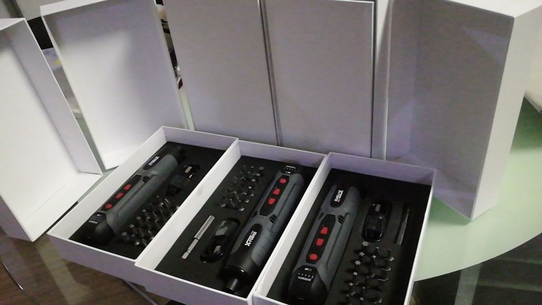 New Portable Multi-Cordless Electric Screwdriver Set-I-Phone Box Packing Power Tools