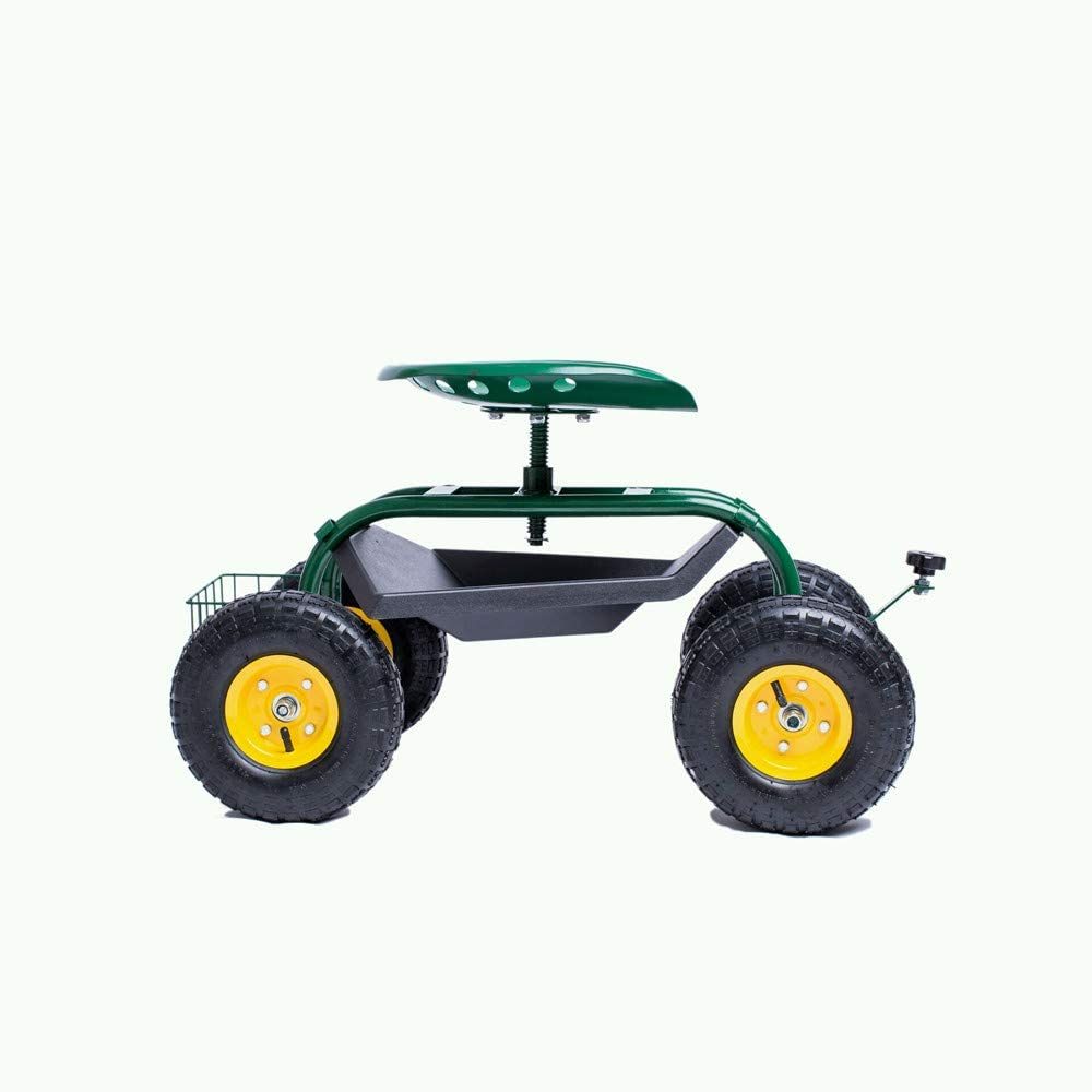 Garden Trolley with Rotating Work Seat Garden Tool